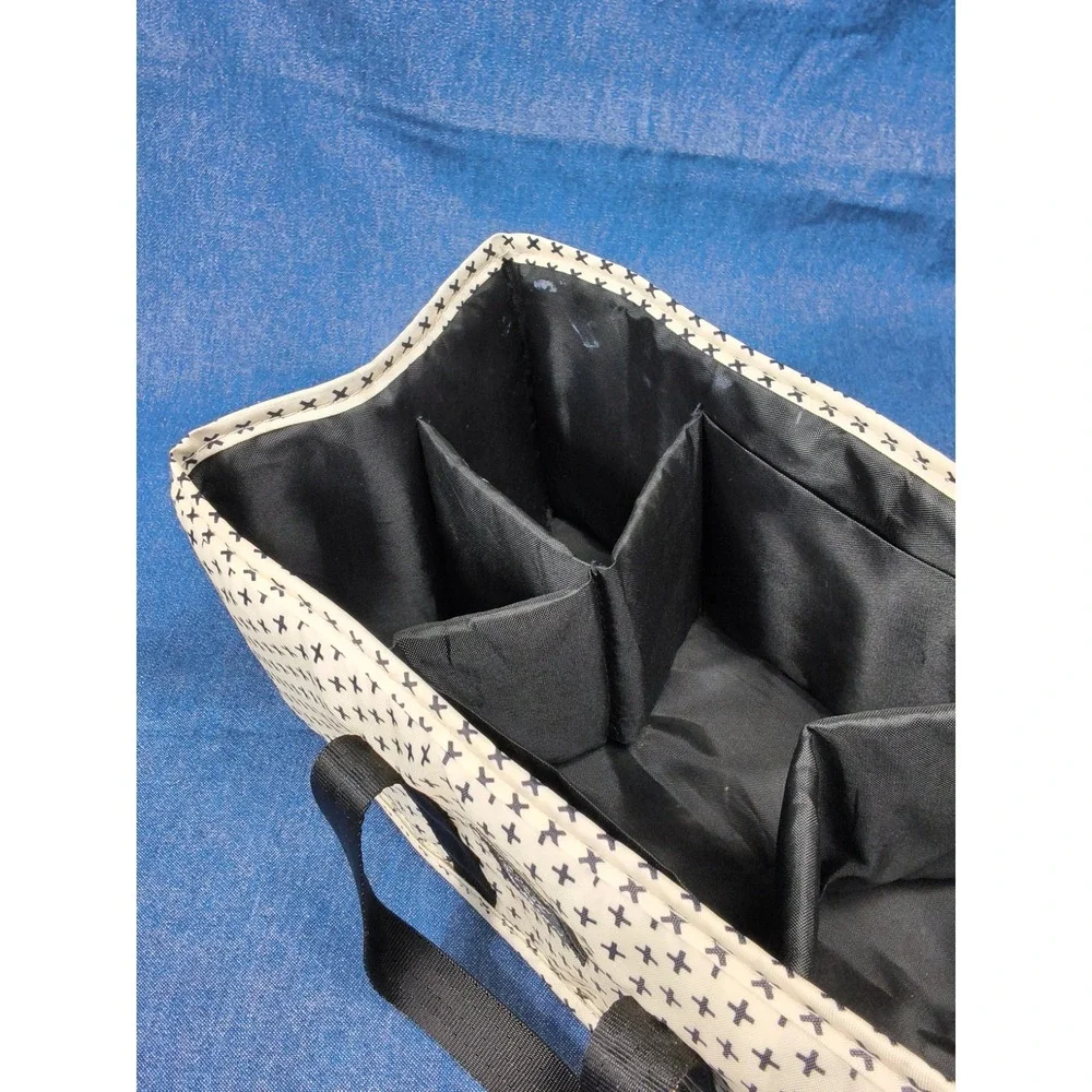 Petunia Pickle Bottom Inter-Mix Grid Caddy Pattern Positive